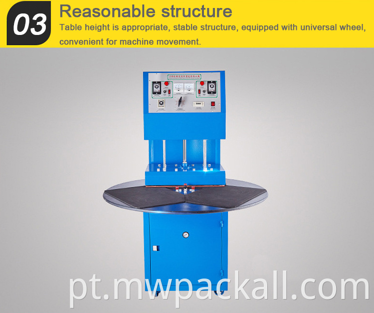 Máquina de embalagem de bolha tipo plataforma giratória/cartão de papel de pvcThermo máquina de selagem para ferragens, brinquedos